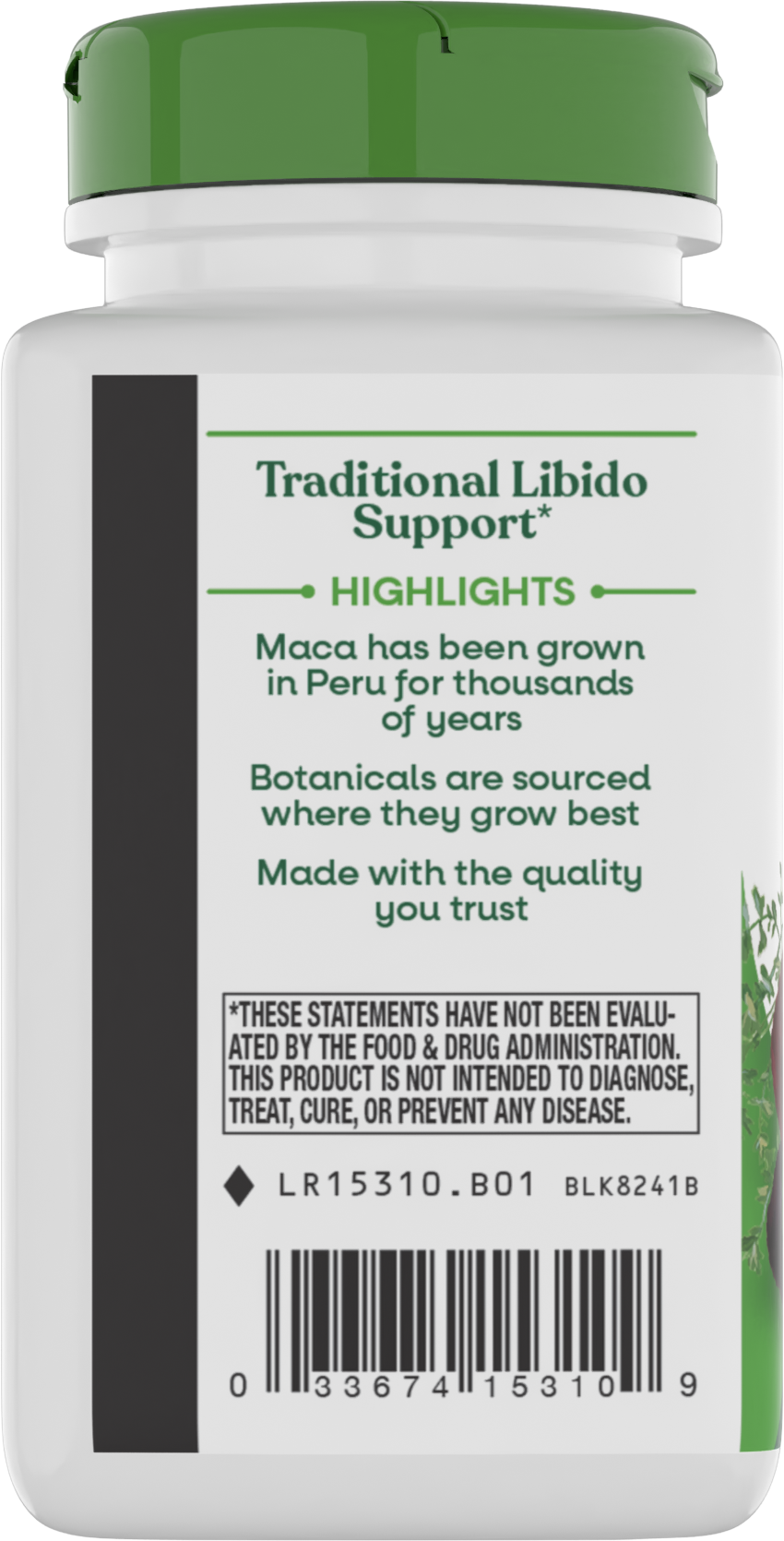 <{%360IMAGE2_15310%}>Nature's Way® | Maca Root - left side of pack