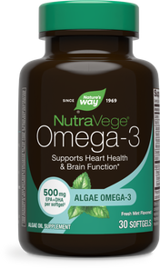 <{%PRIMARY_12197%}>Nature's Way® | NutraVege Omega-3, 30 softgels, Fresh Mint