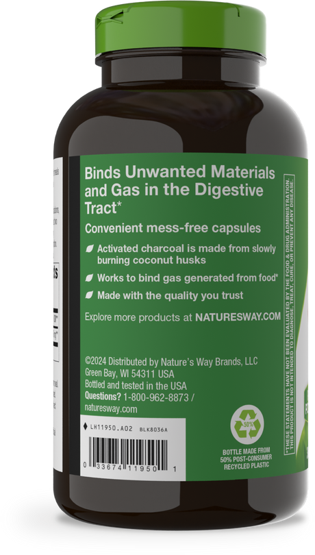 <{%360IMAGE2_11950%}>Nature's Way® | Activated Charcoal - left side of pack
