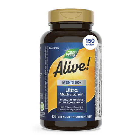 <{%MAIN14_13940%}>Nature's Way® | Alive! Men's 50+ Ultra Multivitamin