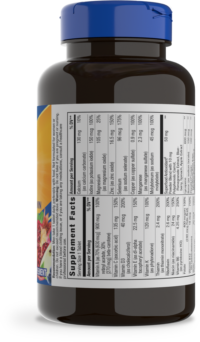 <{%360IMAGE1_13716%}>Nature's Way® | Alive! Men's Complete Multivitamin - right side of pack