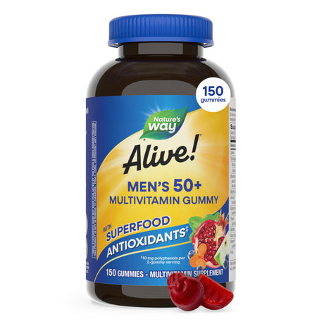 <{%MAIN6_14067%}>Nature's Way® | Alive! Men's 50+ Gummy Multivitamin