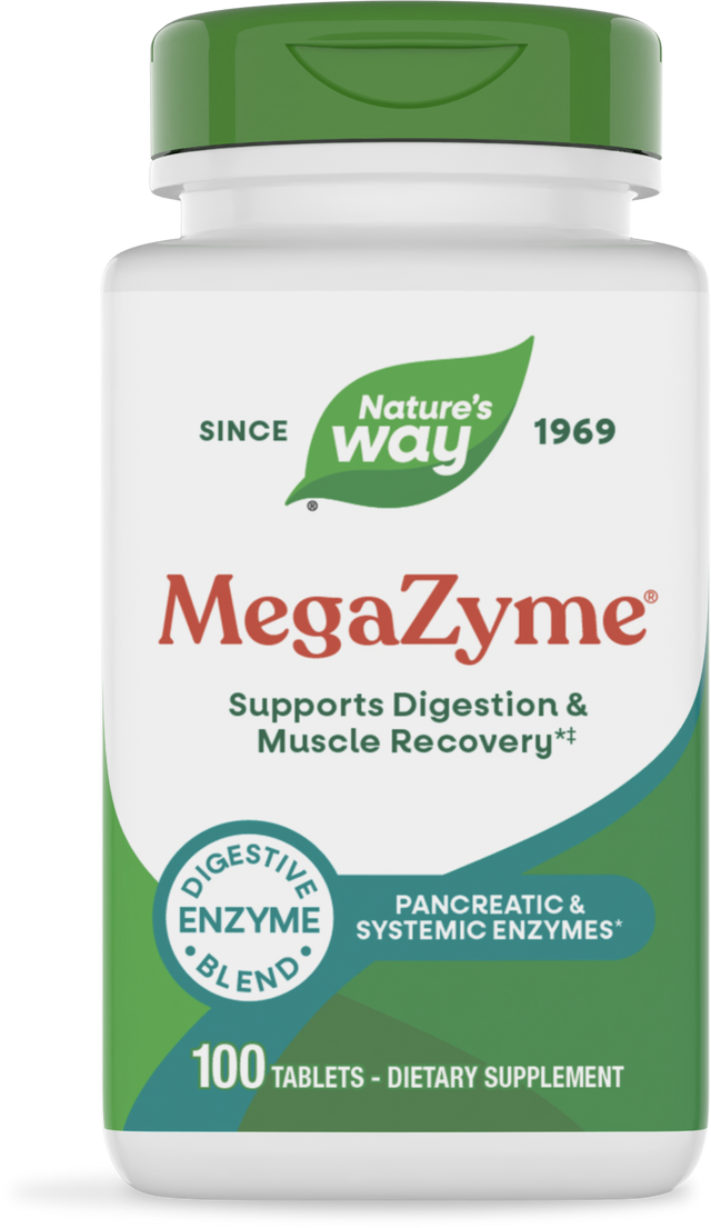 <{%PRIMARY_04251%}>Nature's Way® | Mega-Zyme, 100 tablets