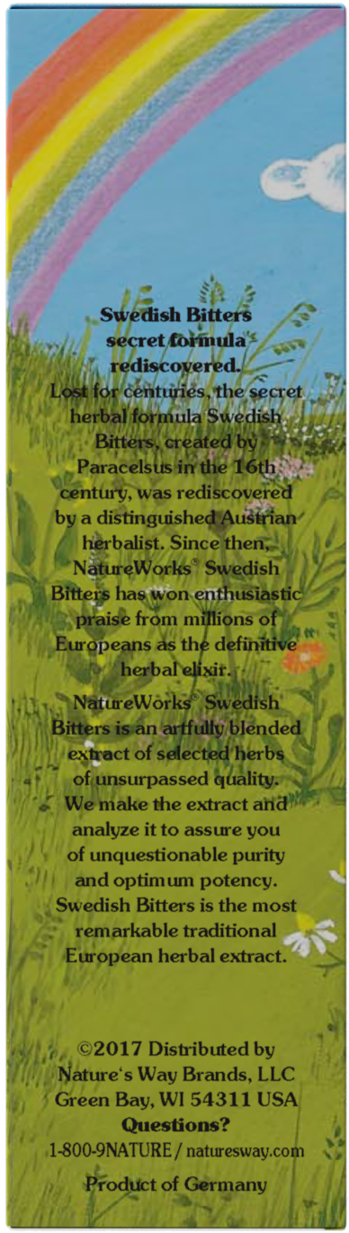 <{%360IMAGE3_10020100%}>Nature's Way® | NatureWorks Swedish Bitters - left side of pack
