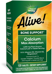 <{%PRIMARY_15839%}>Nature's Way® | Alive! Calcium Bone Support, 120 tablets