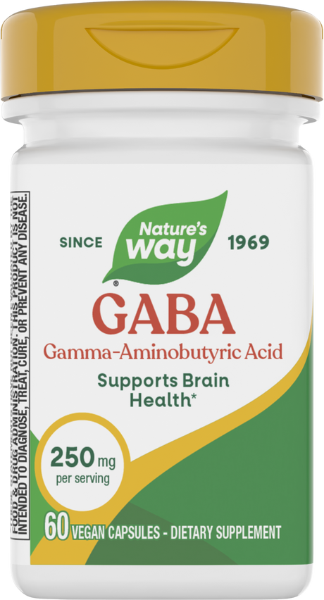 <{%PRIMARY_05526%}>Nature's Way® | GABA, 60 capsules