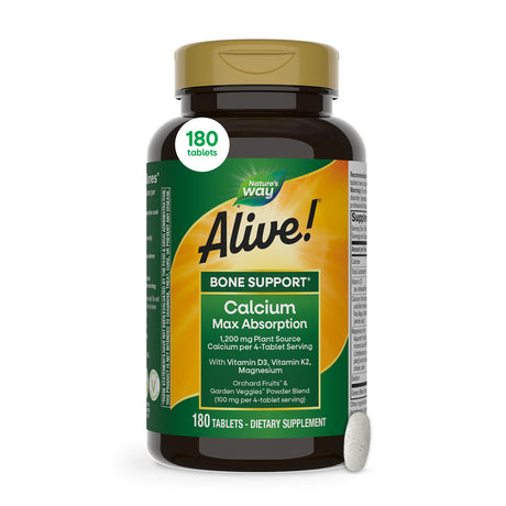 <{%MAIN12_10501%}>Nature's Way® | Alive! Calcium Bone Support