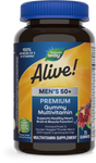 <{%PRIMARY_15898%}>Nature's Way® | Alive! Premium Men's 50+ Gummy Multivitamin, 75 gummies, Orange, Grape, and Cherry
