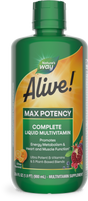 <{%PRIMARY_15395%}>Nature's Way® | Alive! Max Potency Complete Liquid Multivitamin, 30.4 fl oz (900 ml), Citrus