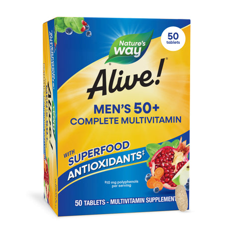 <{%MAIN7_13661%}>Nature's Way® | Alive! Men's 50+ Complete Multivitamin