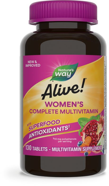 <{%PRIMARY_13710%}>Nature's Way® | Alive! Women's Complete Multivitamin, 130 tablets