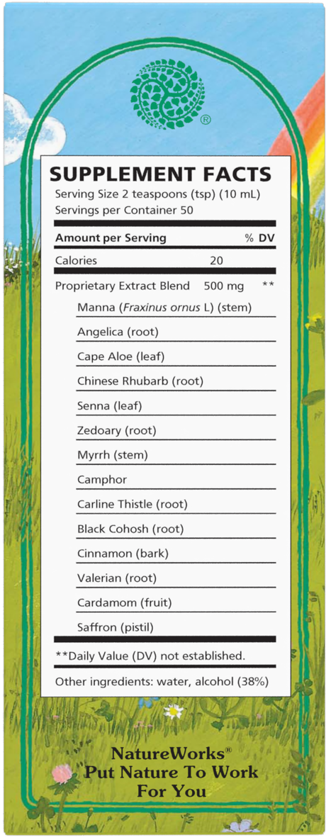 <{%360IMAGE12_10051000%}>Nature's Way® | NatureWorks Swedish Bitters - back of pack