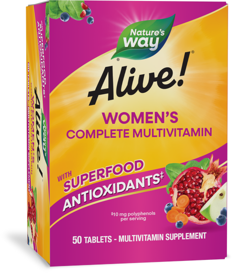 <{%PRIMARY_13663%}>Nature's Way® | Alive! Women's Complete Multivitamin, 50 tablets