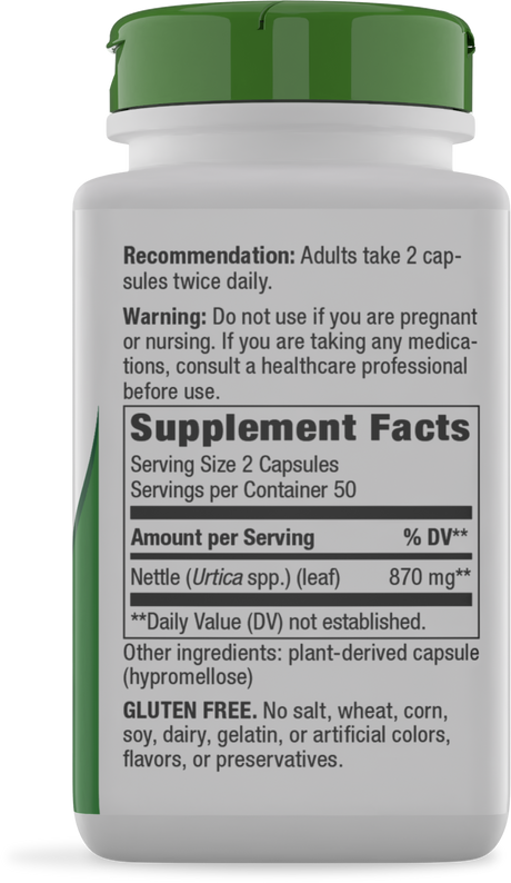 <{%360IMAGE1_15150%}>Nature's Way® | Nettle Leaf - right side of pack