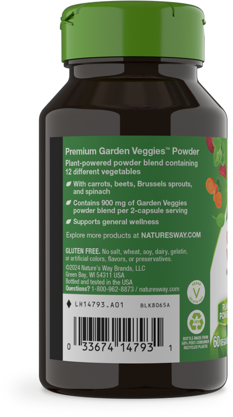 <{%360IMAGE2_14793%}>Nature's Way® | Garden Veggies - left side of pack