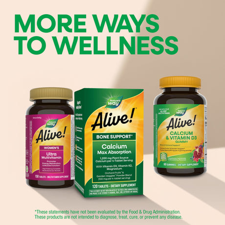 <{%MAIN5_15839%}>Nature's Way® | Alive! Calcium Bone Support