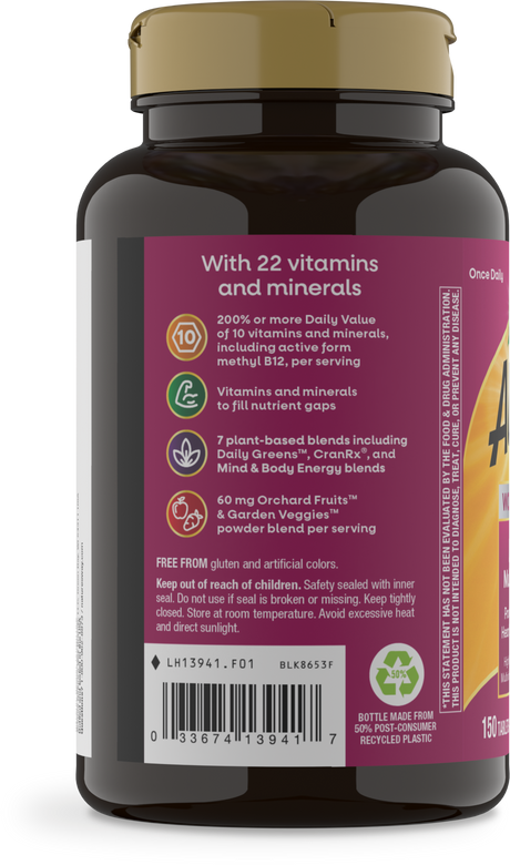 <{%360IMAGE2_13941%}>Nature's Way® | Alive! Women's 50+ Ultra Multivitamin - left side of pack