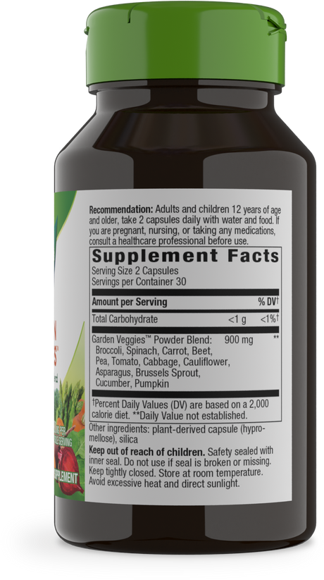 <{%360IMAGE1_14793%}>Nature's Way® | Garden Veggies - right side of pack