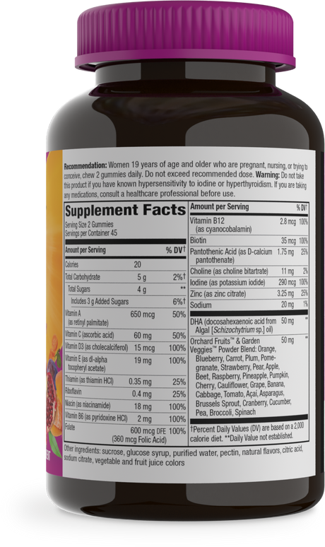 <{%360IMAGE1_10488%}>Nature's Way® | Alive! Daily Support Prenatal Gummy Multivitamin - right side of pack