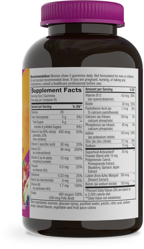 <{%360IMAGE4_11537%}>Nature's Way® | Alive! Women's 50+ Gummy Multivitamin - right side of pack