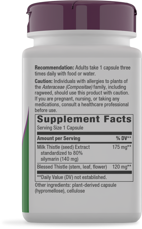 <{%360IMAGE5_15355%}>Nature's Way® | Milk Thistle - right side of pack