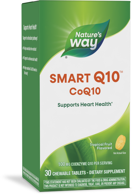<{%PRIMARY_06113%}>Nature's Way® | SMART Q10 CoQ10, 30 chewables, Tropical Fruit