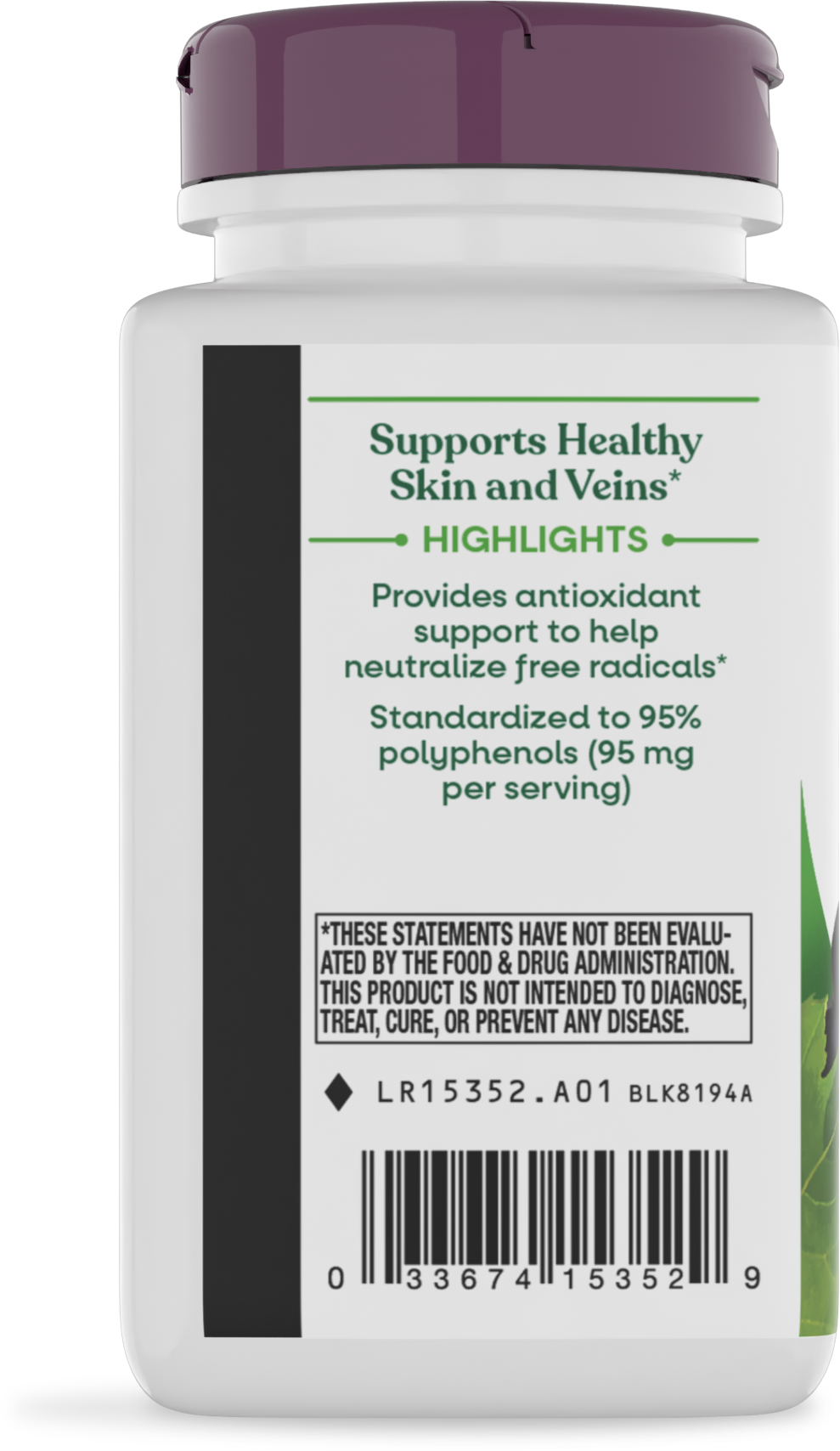 <{%360IMAGE2_15352%}>Nature's Way® | Grape Seed Standardized Extract - left side of pack