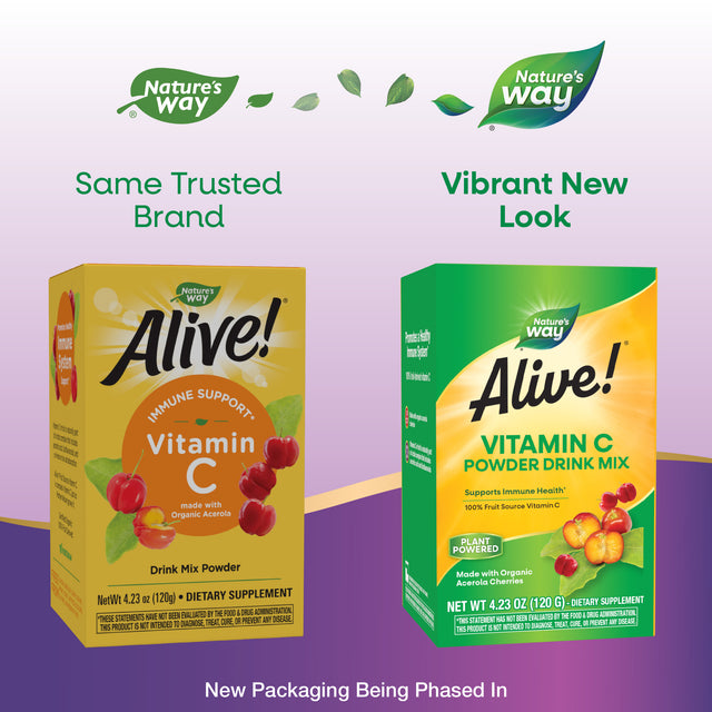 <{%MAIN1_15143%}>Nature's Way® | Alive! Vitamin C Powder Drink Mix
