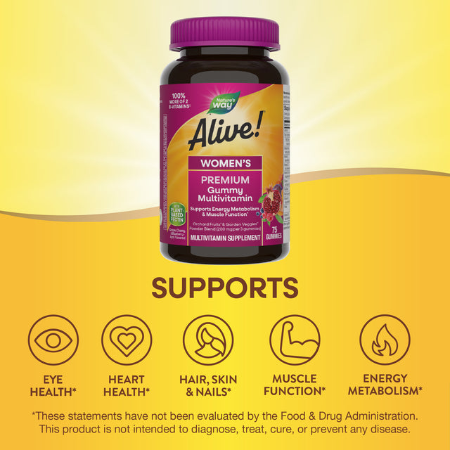 <{%MAIN3_15897%}>Nature's Way® | Alive! Premium Women's Gummy Multivitamin