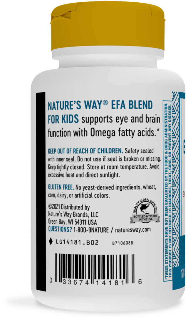 <{%MAIN2_14181%}>Nature's Way® | EFA Blend for Kids - left side of pack