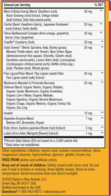 <{%360IMAGE5_15692%}>Nature's Way® | Alive! Women's 50+ Ultra Multivitamin - back of pack