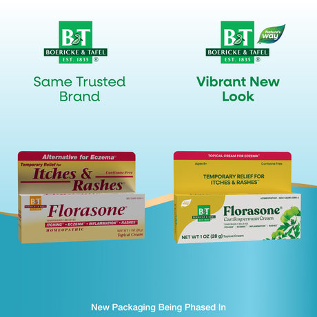 <{%MAIN1_21850390%}>Nature's Way® | Boericke & Tafel Florasone - package updates old to new