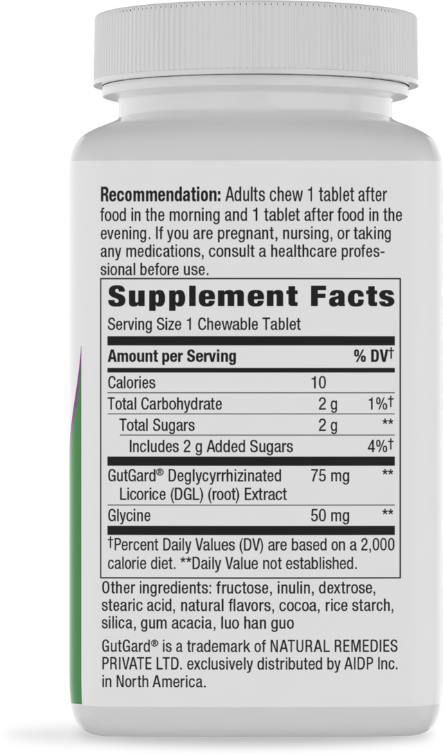 <{%360IMAGE1_09101%}>Nature's Way® | DGL Ultra - right side of pack