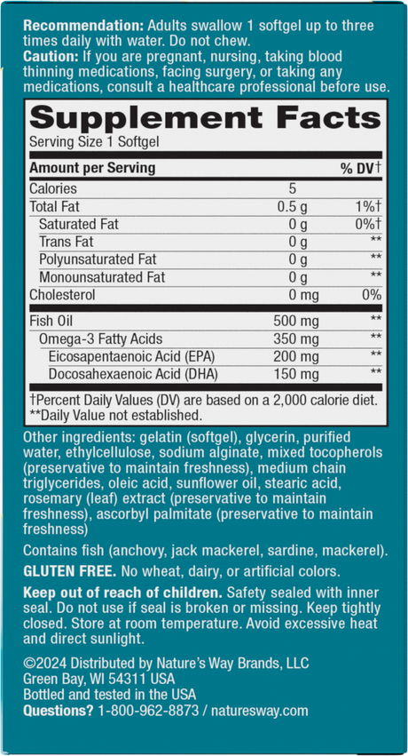 <{%360IMAGE5_15518%}>Nature's Way® | Super Fisol Fish Oil - right side of pack