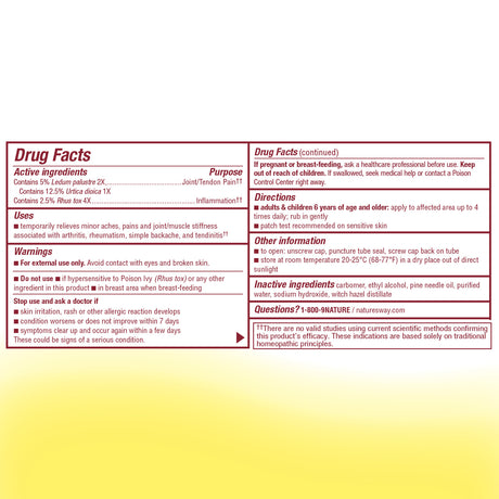 <{%MAIN4_undefined%}>Nature's Way® | Boericke & Tafel Triflora Gel - supplement facts