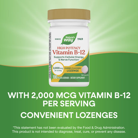 <{%MAIN3_40440%}>Nature's Way® | Vitamin B12 Lozenges High Potency