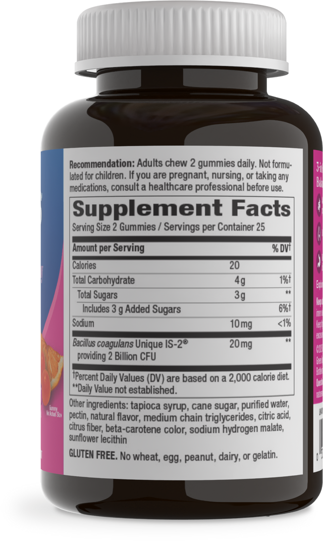 <{%360IMAGE4_14719%}>Nature's Way® | Pearls Women's Probiotic Gummy 3-in-1 - right side of pack