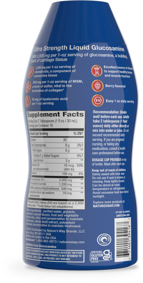<{%360IMAGE1_ST1394%}>Nature's Way® | Joint Movement Glucosamine - right side of pack