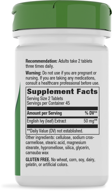 <{%360IMAGE1_08239%}>Nature's Way® | Ivy Extract From English Ivy - right side of pack