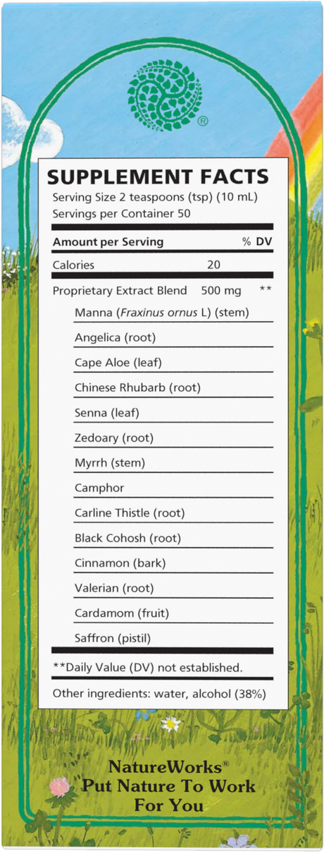 <{%360IMAGE5_10040500%}>Nature's Way® | NatureWorks Swedish Bitters - back of pack