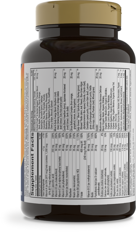 <{%360IMAGE5_13940%}>Nature's Way® | Alive! Men's 50+ Ultra Multivitamin - right side of pack