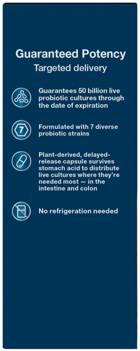 <{%360IMAGE3_10762%}>Nature's Way® | Fortify Optima Adult 50+ 50 Billion Probiotic - left side of pack