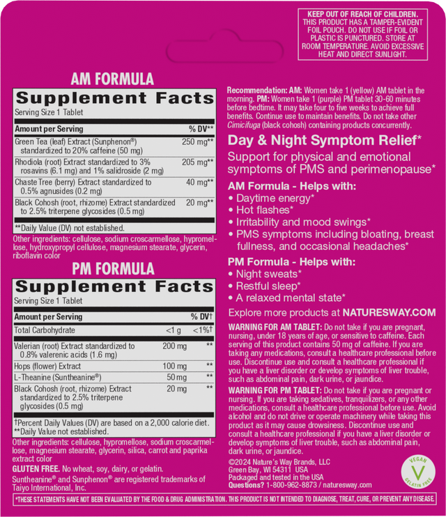 <{%360IMAGE1_07236%}>Nature's Way® | AM/PM PeriMenopause Formula - back of pack