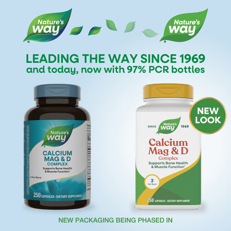 <{%MAIN1_41421%}>Nature's Way® | Calcium-Magnesium-Vitamin D - package updates old to new