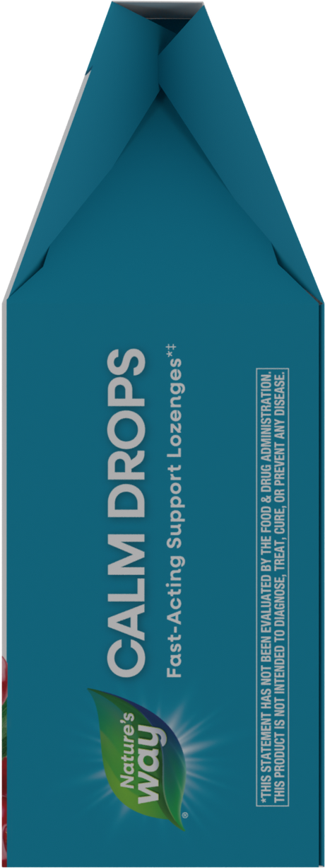 <{%360IMAGE3_14983%}>Nature's Way® | Calm Drops Lozenges - left side of pack