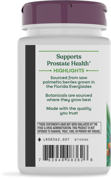 <{%360IMAGE2_08362%}>Nature's Way® | Saw Palmetto - left side of pack
