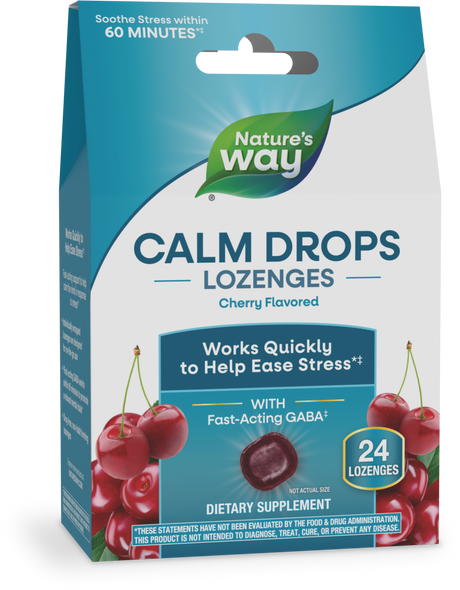 <{%PRIMARY_14983%}>Nature's Way® | Calm Drops Lozenges, 24 lozenges, Cherry