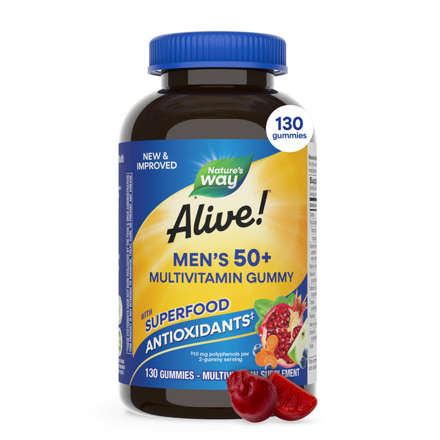 <{%MAIN12_15151%}>Nature's Way® | Alive! Men's 50+ Gummy Multivitamin