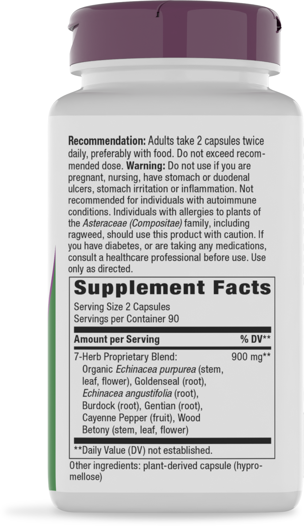 <{%360IMAGE1_12108%}>Nature's Way® | Echinacea Goldenseal Premium Blend - right side of pack