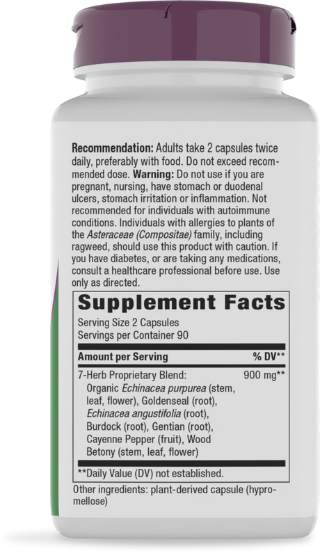 <{%360IMAGE1_12108%}>Nature's Way® | Echinacea Goldenseal Premium Blend - right side of pack